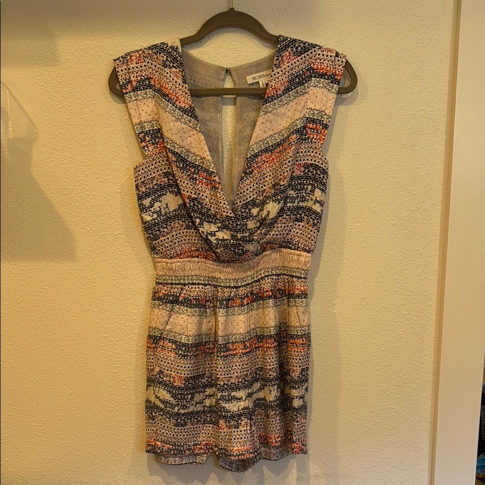 BCBG Multicolor Sleeveless Romper